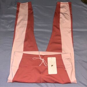 Fabletics Mid Rise Ultra Cool ShIne Panel Leggings